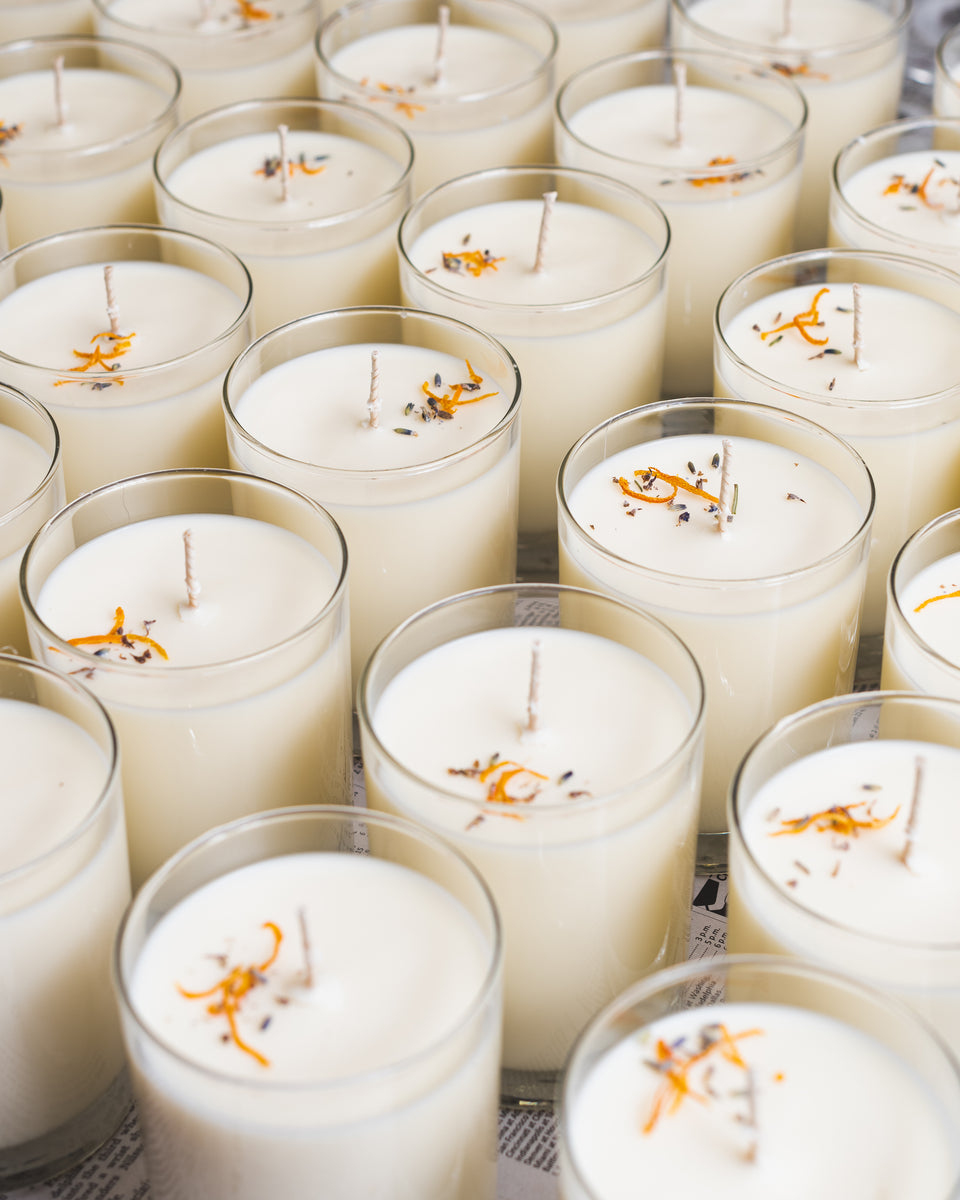 thumbnail image 2 of Handcrafted Amish Made Votive Candles - Spring & Summer Floral Scents From Lancaster PA 2 of 5