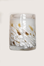 Load image into Gallery viewer, Hand Blown Glass Tumbler White Tea Soy Wax Candle
