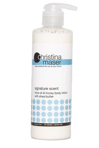 Signature Scent Olive Oil & Honey Lotion by Christina Maser Co.