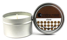 Load image into Gallery viewer, Christina Maser Co. Clove Soy Wax Candle 6 oz metal tin.
