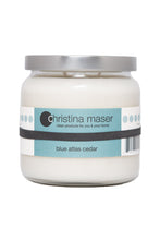 Load image into Gallery viewer, Christina Maser Co. Blue Atlas Cedar Soy Wax Candle 16 oz. glass jar
