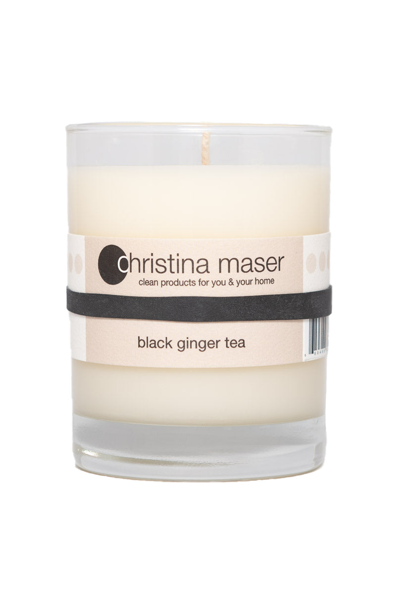 Christina Maser Co. Black Ginger Tea 10 oz. glass tumbler