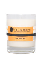 Load image into Gallery viewer, Christina Maser Co. Pure Pumpkin Soy Wax Candle 10 oz glass tumbler.