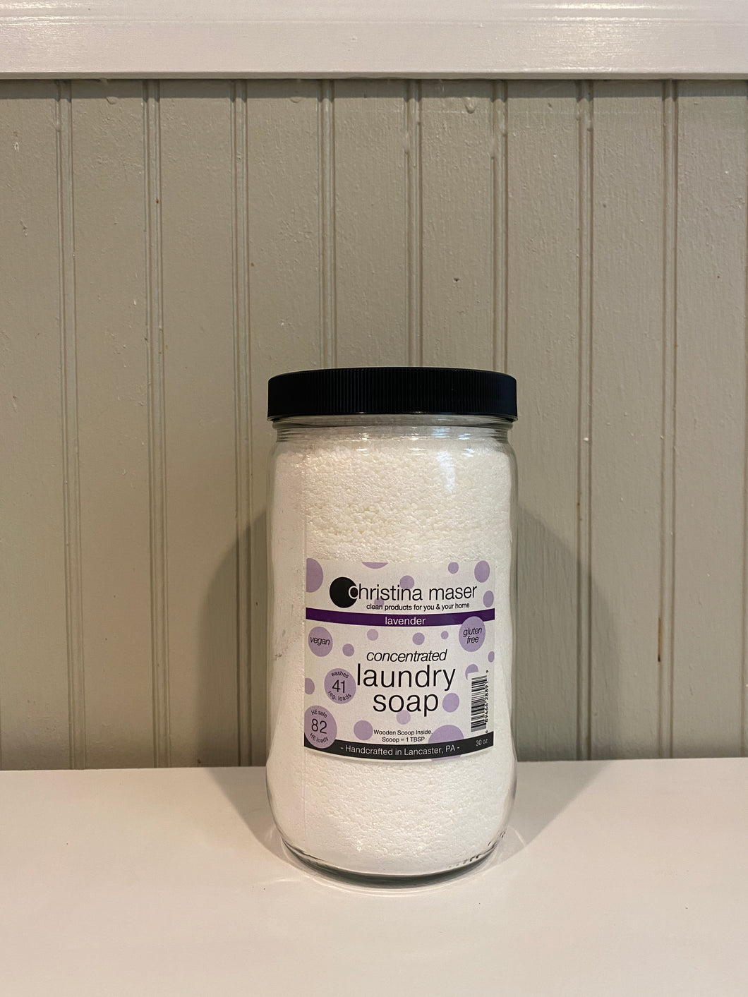 Vegan Laundry Soap Jar - Lavender