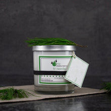Load image into Gallery viewer, Christina Maser Co. Holiday Edition Soy Wax Candle 8 oz white glass tumbler.
