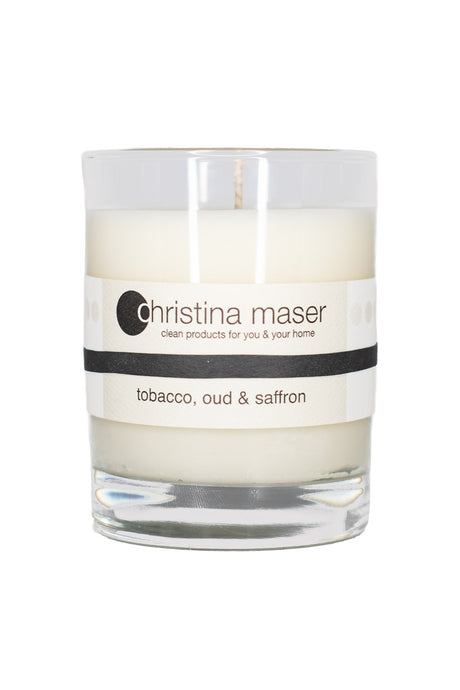 Tobacco Oud & Saffron Soy Wax Candle 10 oz Tumbler by Christina Maser Co.