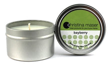 Load image into Gallery viewer, Christina Maser Co. Bayberry Soy Wax Candle 6 oz metal tin.
