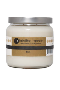 Christina Maser Co. Fern Soy Wax Candle 16 oz. glass jar.